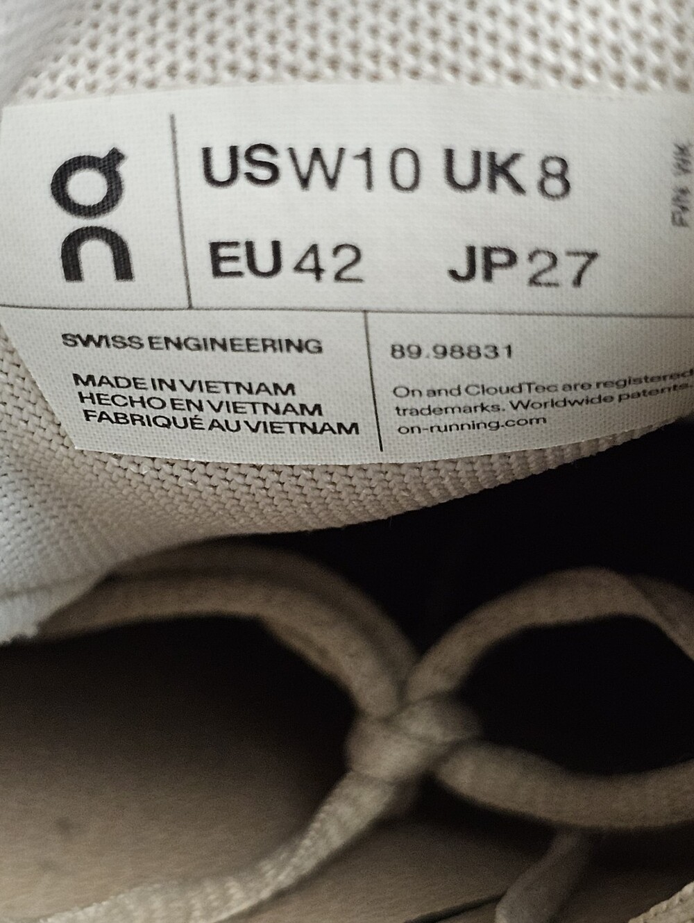 On Cloud 5 Ready Women’s Size 10 Top Lace-Up Sneakers Sand/Almond 89.98831 - Picture 14 of 15